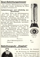 Herlango catalogue 1931 - Exposure Meters